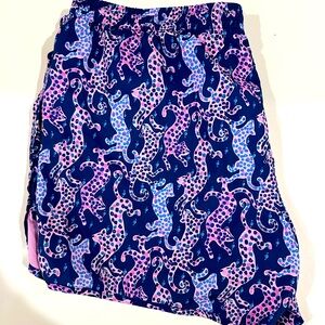 Lilly Pulitzer Blue and Pink Athletic Shorts